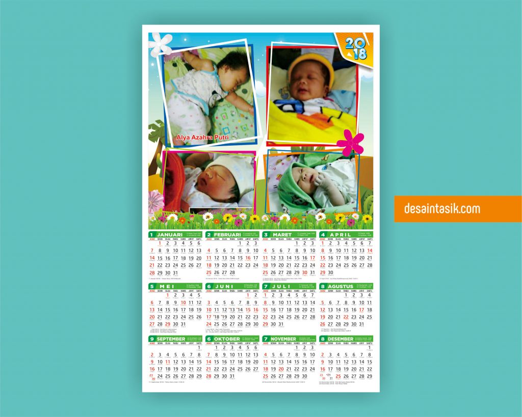 Desain Kalender Foto Sendiri, Anak atau Keluarga ...